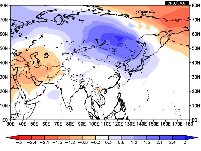 AO and climate in Japan Statistical analysis indicates that January temperatures at Sapporo (a big city in northern Japan) are highly correlated with the AO index (cor >0.61).
