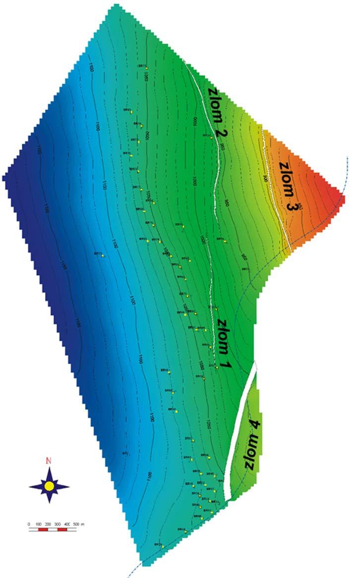 Mapping the surfaces and faults in time