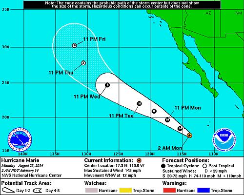 Hurricane Marie Eastern Pacific Hurricane Marie (as of 5:00 a.m.