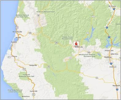 Oregon Fire California Fire Name Location Acres burned % Contained Est.