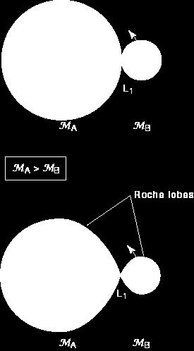 Close to each star, the potential is dominated by the gravity of that star, and the equipotential surface is a sphere around the center of that star.