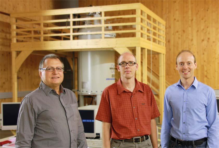 From left: Prof. Dr. Paul Rösch, Dr. Kristian Schweimer, and Dr.