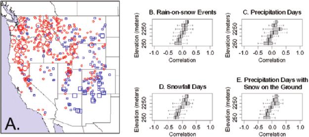 patterns emphasize the importance of antecedent conditions for rain-on-snow events.
