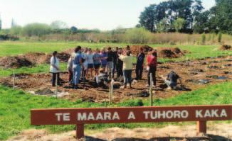 The planting is in the old Erena had arranged that staff and students garden area, Te Māra a Tuhoro Kaka.