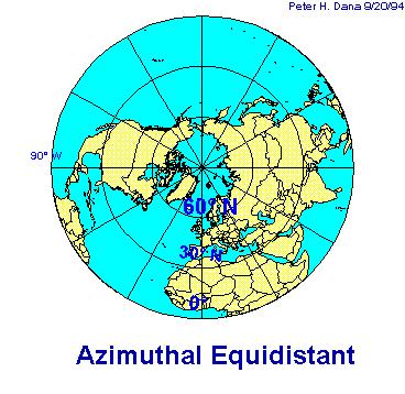Equidistant Projections Equidistant projections preserve the distances between certain points Scale is maintained along certain lines on map in relation to its reference globe; the distances