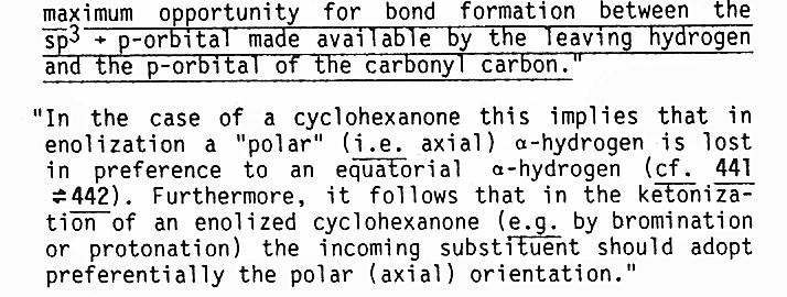 Enolization of Carbonyl Group COREY, E.J.