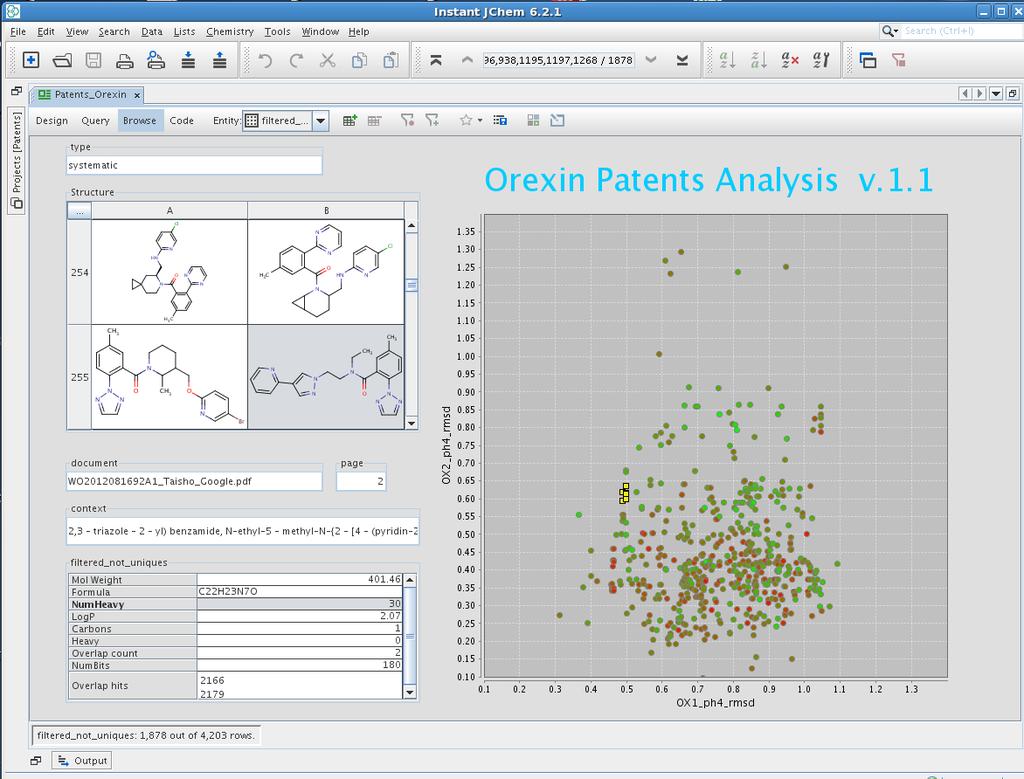 Patents 3D Pharmacophore screening Shape