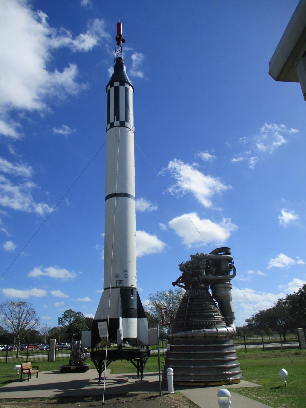 Mercury-Redstone rocket with Saturn V