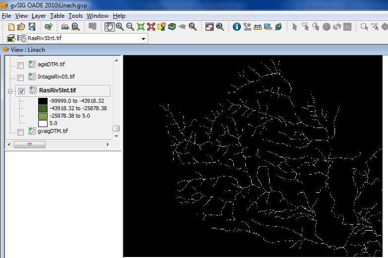 Vector Layer tool, the buffered rivers were rasterized based on the calculated field. The resolution was set to equal that of the DEM in order to facilitate subsequent raster operations.