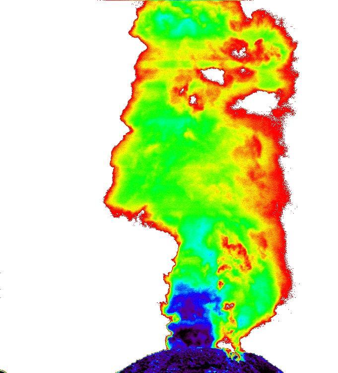 volcano GAS monitoring: UV image