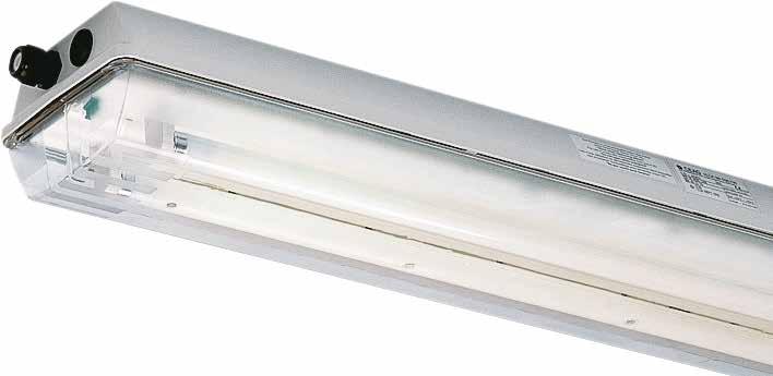 .1 Ex-Linear light fittings for fluorescent lamps nllk 08 18 W - 58 W (Zone, 1, ) The lighting solution for hazardous areas in Zones, 1 and The linear luminaires series nllk 08 for fluorescent lamps
