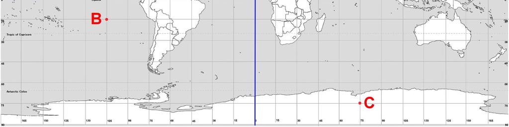 Remember, write latitude first! (It s the x coordinate) What are the coordinates of location.