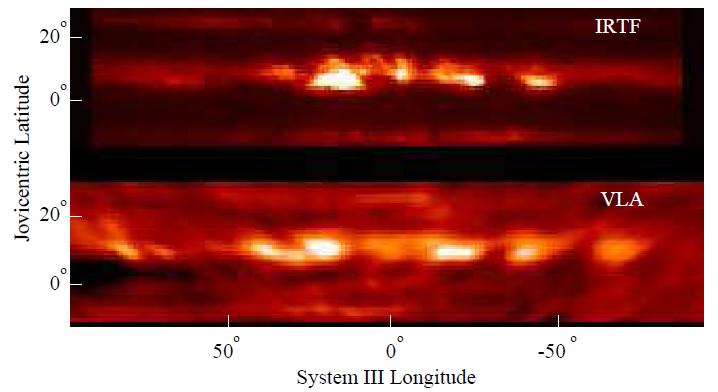 Mapping deep atmospheres of giant planets Maps at 5-100 GHz: 3-D distribution of temperature and absorbers in deep atmospheres (troposphere, < 1 bar) : -> tracing deep atmospheric dynamics NGVLA