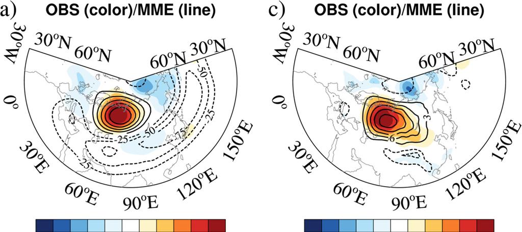 Mature stage (day 2 wrt UB onset) Z500 anomaly MSLP anomaly Compared to day 0, Upstream: The low anomaly further