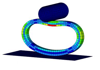 Example of nonlinearity In optistruct, to include these nonlinearities in simulation, we must use following