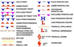 5.16.1.2 Symbols. the valid time. Mixed can refer to precipitation where a combination of rain and snow, rain and sleet, or snow and sleet are forecast.