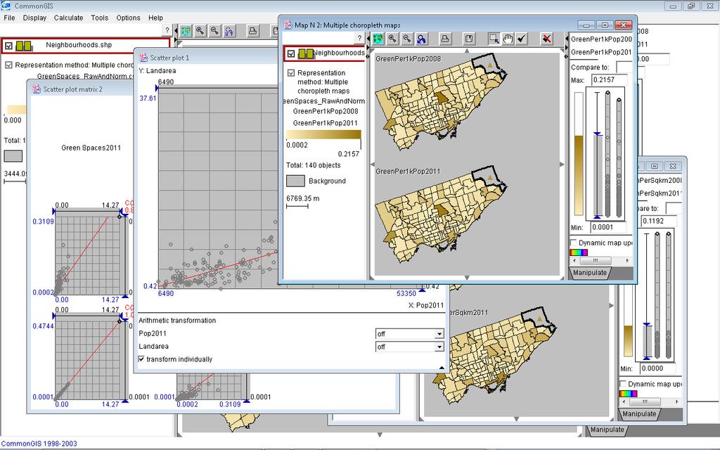 Map-centred data analysis Demo of CommonGIS / V-Analytics (Gennady &