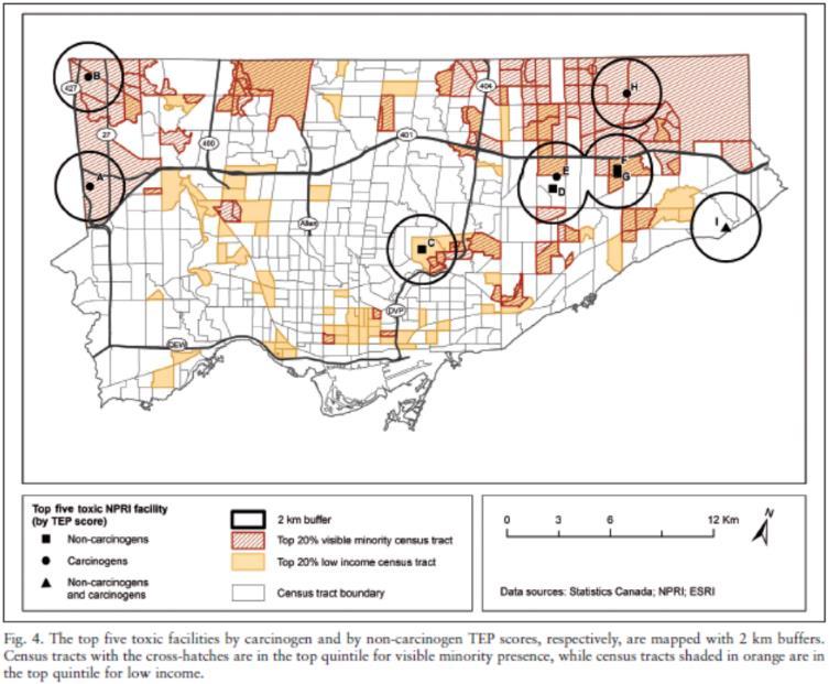 racialized and low-income neighbourhoods to
