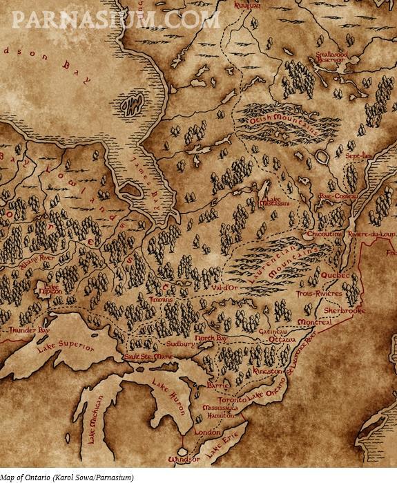 Fantasy map of Canada makes us wish we all