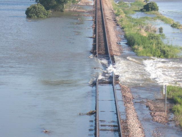 Impact of the Flooding Rail line damage: The line