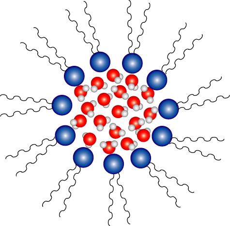 Water in Reverse Micelles model system for confined water how does confinement change the hydrogen bonding network of water?