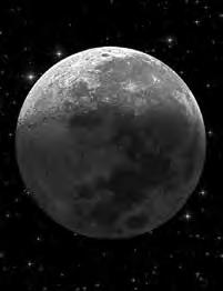 The moon takes the same time to complete one full turn about its own axis as it takes to orbit the Earth. For this reason only one face of the moon can be seen from the Earth.