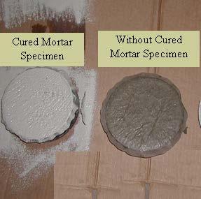 Mortar s Hardening Effects A special test Chamber Conditions: Temperature: 104 0 F (40 0 C) Relative Humidity: 30% Wind