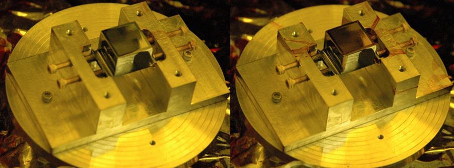 Appendices Figure A.16. Photographs of a detector before (left panel) and after (right panel) applying S1818 photoresist by spin-coating. Figure A.17.
