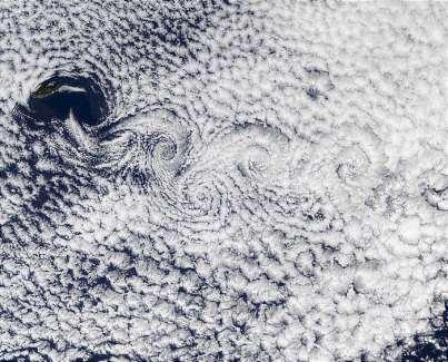 models clouds turbulence Grid size of
