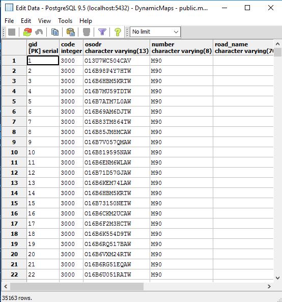 shp -nlt MULTILINESTRING mways The result will append the records from the Mways Shapefile into the existing records in the Mways PostGIS table.
