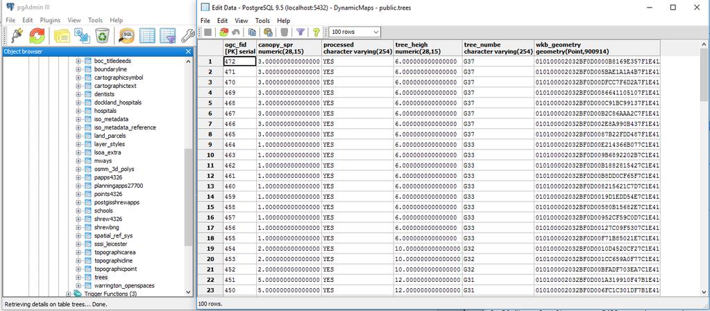 11 INSERT records to a new PostGIS Table Using the syntax below you can upload records from one GIS file and create a new PostGIS database table, as well as re-projecting the source data during