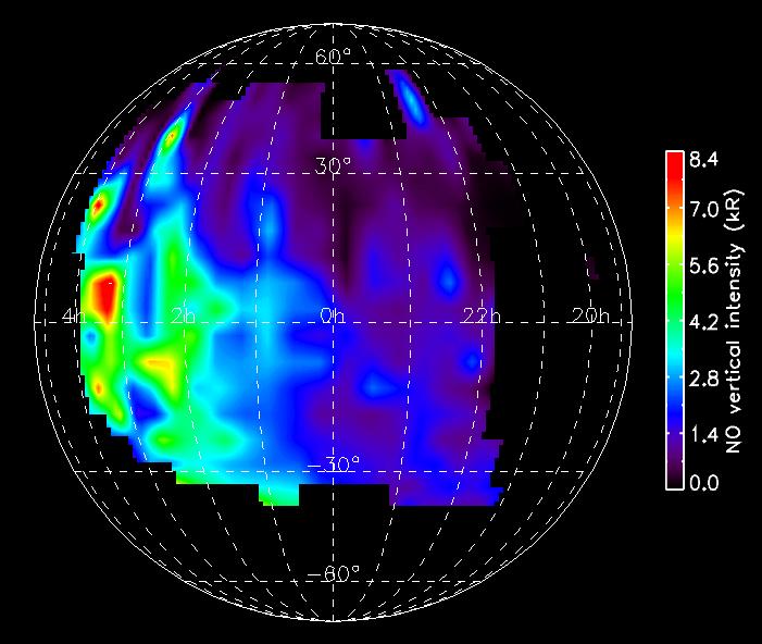 Upper Atmosphere Dynamics O2 airglow emission at ~ 97 km suggest weak or no super-rotation VIRTIS, SPICAV Pag.