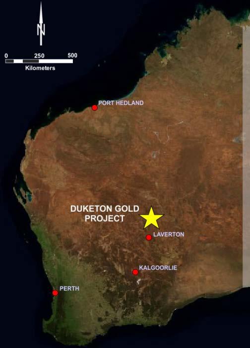 Western Australia Location and Tenements Duketon Gold