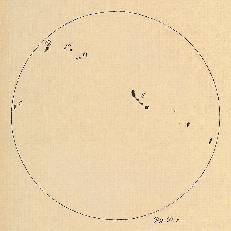 debated the nature of spots on the Sun. The German Jesuit Christoph Scheiner started observing sunspots in March 1611 and wrote a letter to his friend Marc Welser in January 1612.