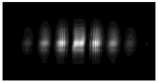 Coherence "degradation"? CCD image of Young's interference pattern with 10 µm slit separation at 1.07 m, using 1.5 kev x-rays.