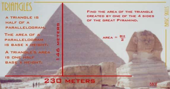 b) Some scholars believe the pyramids were once painted white. If a gallon of white wash can cover 44 square meters of surface, how many gallons were needed to paint the entire pyramid?