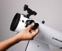 Attaching your Accessories Inserting An Eyepiece Magnification, or power is based on eyepiece focal length. The higher power will present a larger, dimmer image, with smaller field of view.