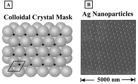 Feature Article J. Phys. Chem. B, Vol. 105, No. 24, 2001 5601 d ip ) 1 3 D (2) In a SL PPA, nanoparticles cover 7.2% of the substrate area.