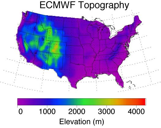 ECMWF Topographic Corrections Coarse