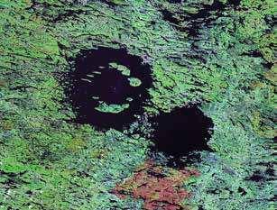 -Vredefort crater is about 300 kilometers wide, and more than 2 billion years old!