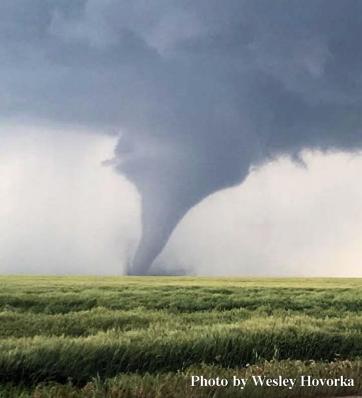 The first tornadoes of the year occurred on April 15th when a supercell moved from the Oklahoma Panhandle into Morton County and produced an EF1 tornado northeast of Elkhart and an EF0 tornado
