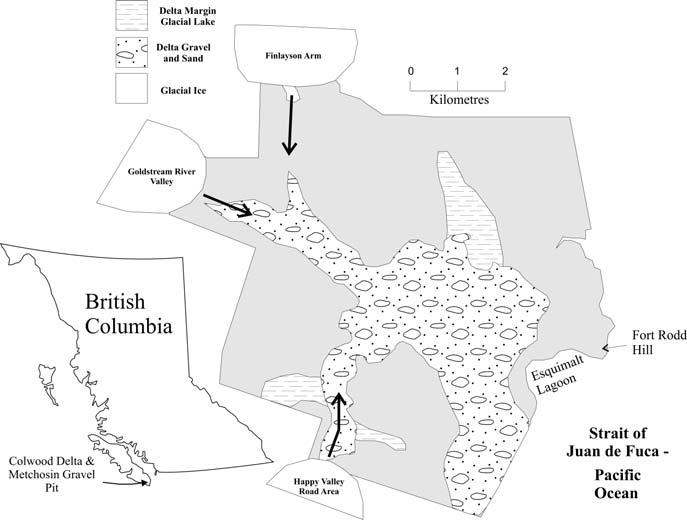 GEOLOGY AND AGGREGATE PRODUCTION OF THE COLWOOD DELTA By David Mate, Geological Survey of Canada, Pacific Section, Victoria, BC, Canada and Victor Levson, British Columbia Geological Survey, Ministry