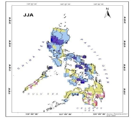 (PRECS) Projected changes in future climates in Rainfall for