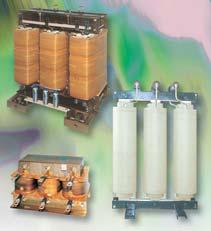 TRANSFORMERS AND CHOKES Single-phase and three-phase MV and LV Electric Transformers for galvanic isolation, UPS and rectifiers. Epoxy resin MV Transformers for distribution and rectifiers.