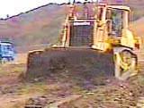 analysis with the condition of soil/rock excavation by an actual bulldozer