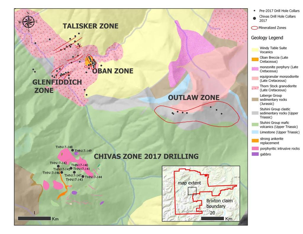 Mapping identifies a new open ended copper corridor which is yet to
