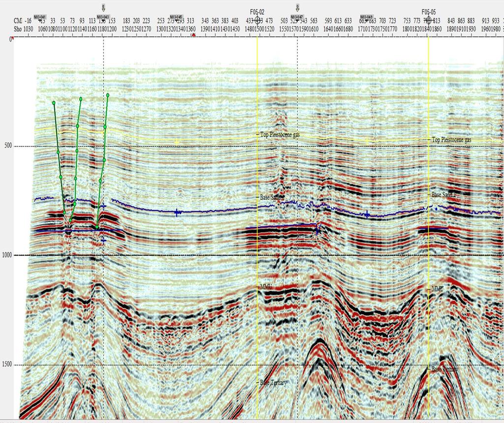 N Legacy 2D Seismic Data Indicates Strong Amplitudes which Conform to Structure Block