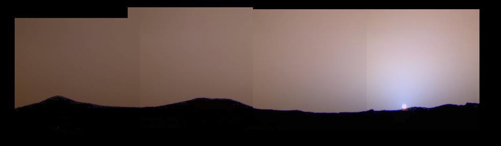 Sunset on Mars over the Sagan Station (Mars