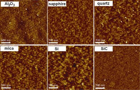 sapphire Nanographene growth on differen t substrates