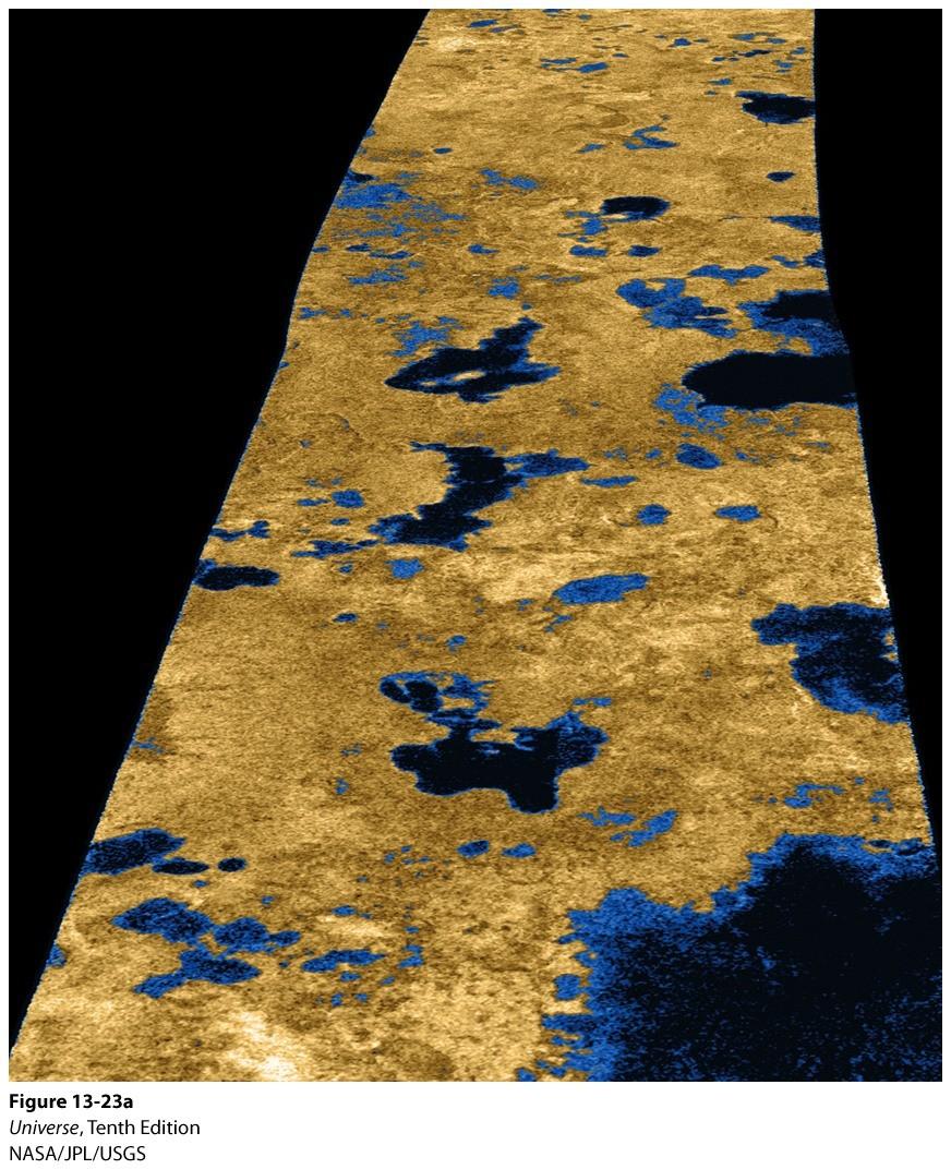 Saturn's Titan These radar maps made during
